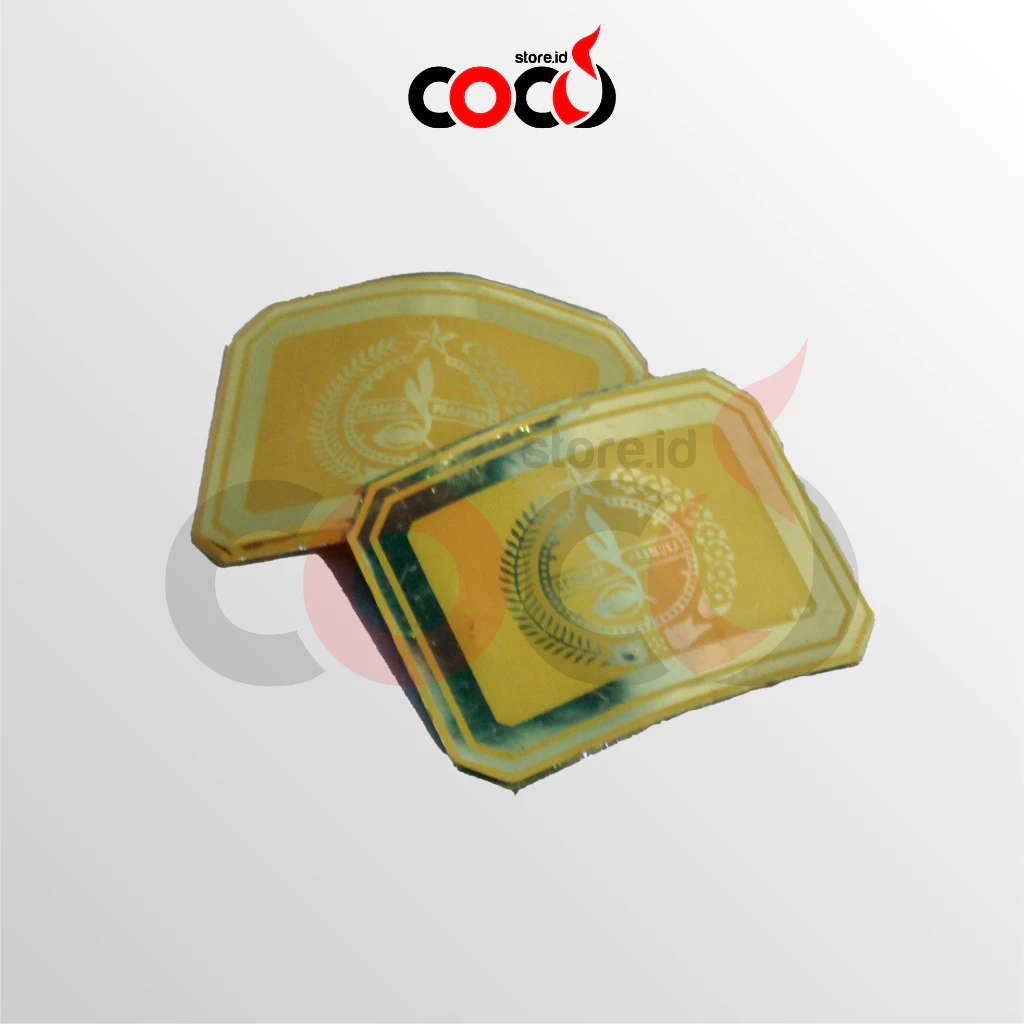 TANDA TOPI EMBLEM BARET PUTRA PRAMUKA RESIN FIBER PENEGAK