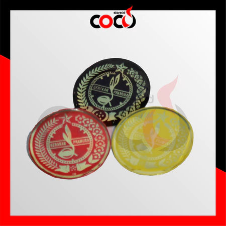 TANDA TOPI EMBLEM PUTRI BONI PRAMUKA RESIN FIBER PENGGALANG PENEGAK PANDEGA