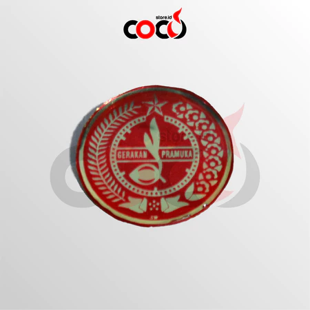 TANDA TOPI EMBLEM PUTRI BONI PRAMUKA RESIN FIBER PENGGALANG